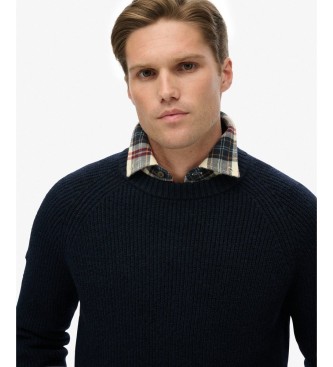 Superdry Jersey Chunky Raglan marine