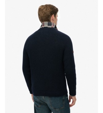 Superdry Jersey Chunky Raglan marine