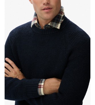 Superdry Jersey Chunky Raglan marine