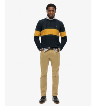 Superdry Jersey Cotton Stripe Cable marine