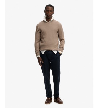 Superdry Pull Essentials en coton marron