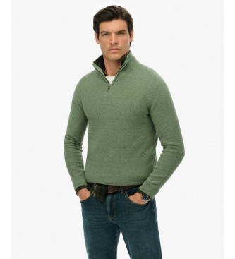 Superdry Jumper Texture Half Zip vert