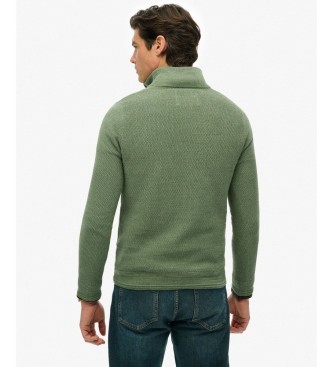 Superdry Jumper Texture Half Zip vert