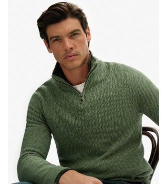 Superdry Jumper Texture Half Zip vert