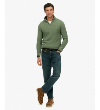 Superdry Jumper Texture Half Zip vert