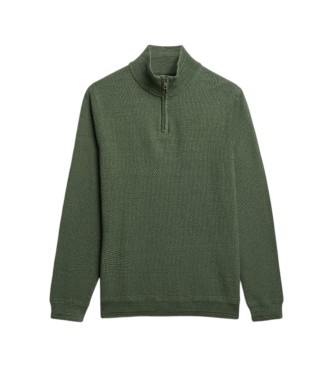 Superdry Jumper Texture Half Zip vert