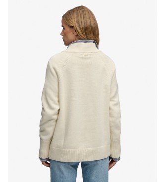 Superdry Jersey mezza zip Classic beige