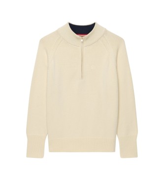 Superdry Jersey mezza zip Classic beige