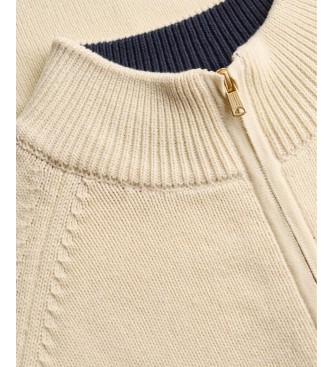 Superdry Jersey mezza zip Classic beige