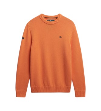 Superdry Pull Preppy en coton orange