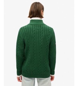 Superdry Maglia da rugby Henley verde