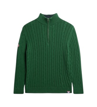 Superdry Maglia da rugby Henley verde