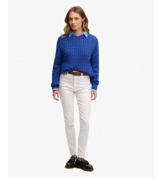 Superdry Maglia a trecce blu morbida