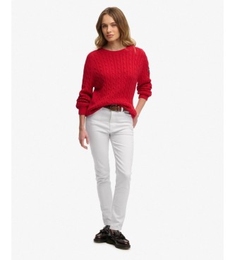 Superdry Maglia a trecce morbida rossa