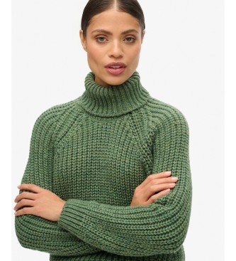 Superdry Groene Slouchy Stitch Roll-trui