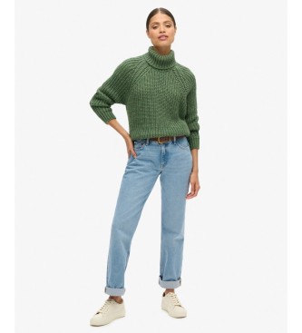 Superdry Groene Slouchy Stitch Roll-trui