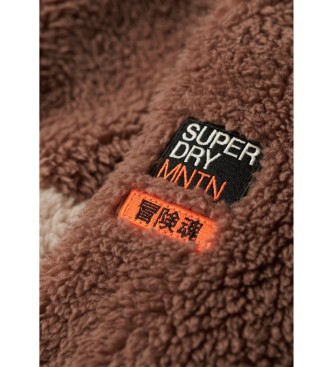 Superdry Polaire Supersoft Mash Up marron
