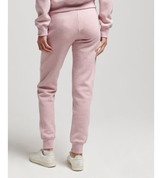 Superdry Joggers bordados con el logotipo Vintage Logo rosa