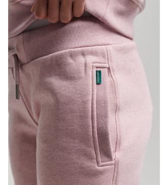 Superdry Logo embroidered joggers Vintage Logo pink