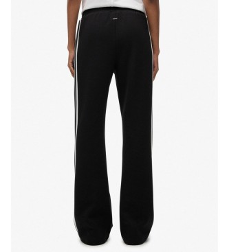 Superdry Jogger Studios Stripe Straight Trouser preto