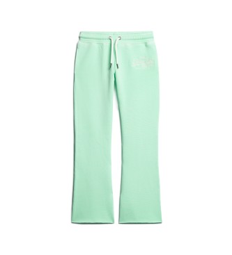 Superdry Flared Jogger Trousers Neon green