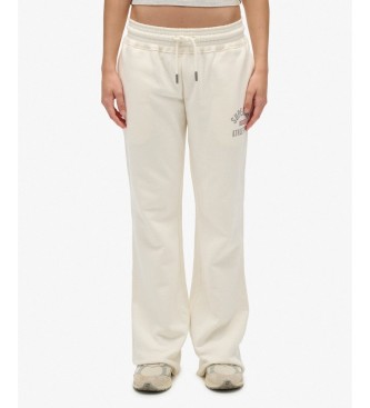 Superdry Pantaloni jogger Athletic Flare bianco sporco