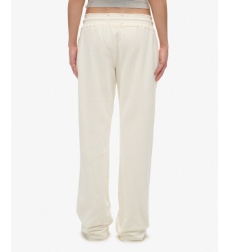 Superdry Pantaloni jogger Athletic Flare bianco sporco