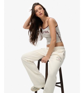 Superdry Pantaloni jogger Athletic Flare bianco sporco