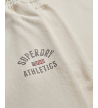 Superdry Pantaloni jogger Athletic Flare bianco sporco