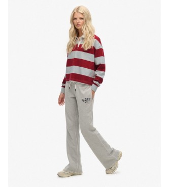 Superdry Grå joggerbukser i Athletic Flare-stil