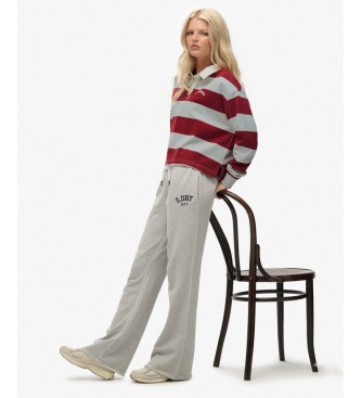 Superdry Grå joggerbukser i Athletic Flare-stil