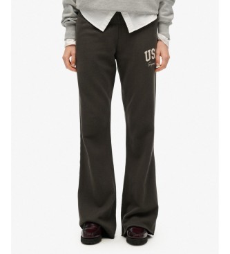 Superdry Spodnie jogger Athletic Flare w kolorze ciemnoszarym