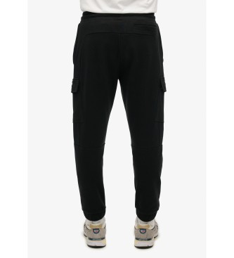 Superdry Hlače Jogger Cargo Tech črne