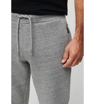 Superdry Pantaloni jogger con logo Essential grigi