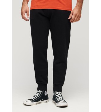 Superdry Joggingbukser med logo Essential sort