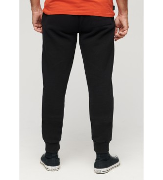 Superdry Joggerhose mit Logo Essential schwarz