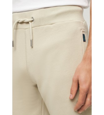 Superdry Jogger trousers with logo Essential beige
