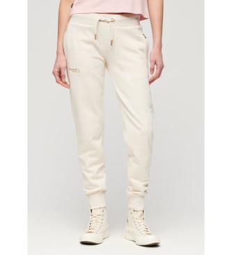 Superdry Essential jogger hlače z logotipom, bež