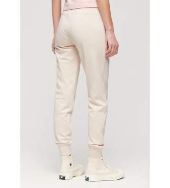 Superdry Essential jogger hlače z logotipom, bež