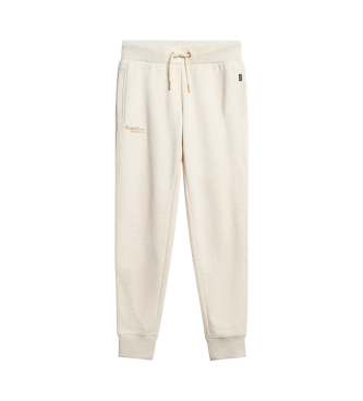 Superdry Essential jogger hlače z logotipom, bež