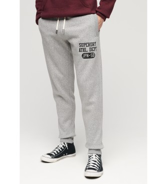 Superdry Pantaloni da jogging con logo college vintage grigi