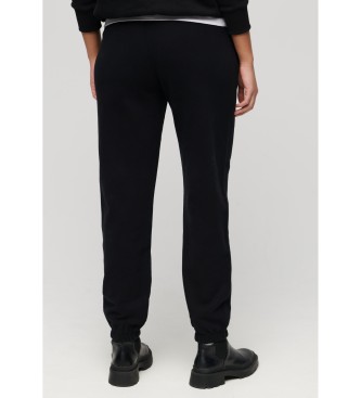 Superdry Sportswear hlače jogger fantovskega kroja črne barve