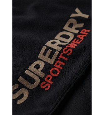Superdry Pantalon de jogging coupe boyfriend Sportswear noir