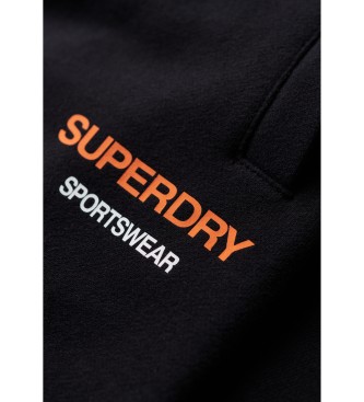Superdry Športna oblačila Jogger hlače črne