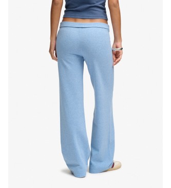 Superdry Pantalone Jogger ESS Fold Over blu