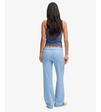 Superdry Pantalone Jogger ESS Fold Over blu