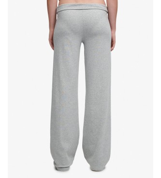 Superdry Pantaloni jogger ESS Fold Over grigi