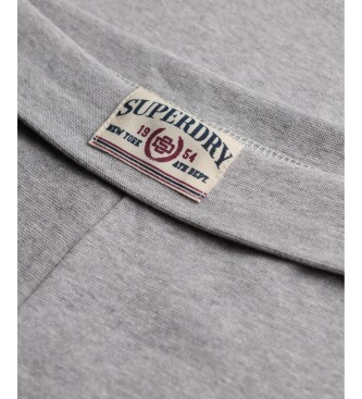 Superdry Pantaloni jogger ESS Fold Over grigi