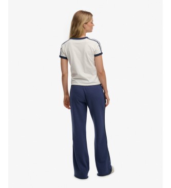Superdry Jogger hla?e ESS Stripe Flare v mornarsko modri barvi