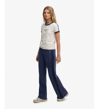 Superdry Jogger hla?e ESS Stripe Flare v mornarsko modri barvi